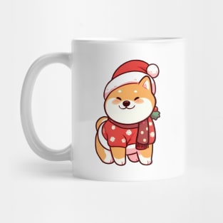 Happy Christmas Shiba Puppy Mug